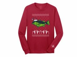 Budget 🤩 Karl's Bait & Tackle Ugly Fishmas 👚 Shirt - Bass 😍