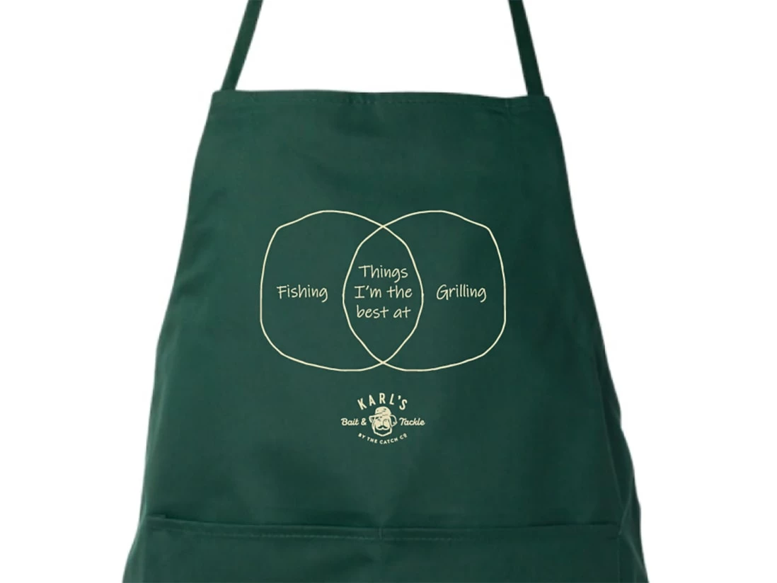 Budget ???? Karl's Fishing & Outdoors Grillin' Apron ???? 4 Budget ???? Karl's Fishing & Outdoors Grillin' Apron ???? - Image 2
